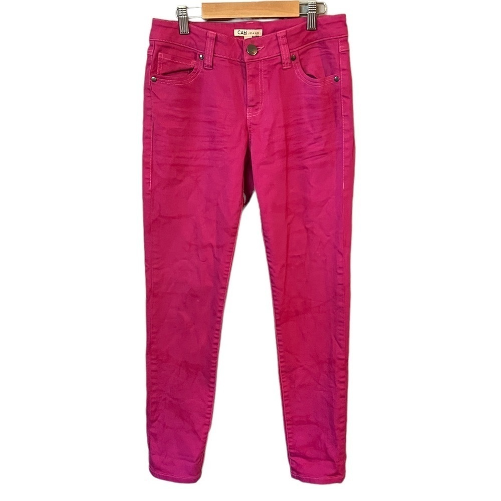 CAbi Marbled Bardot Pink Skinny Jeans